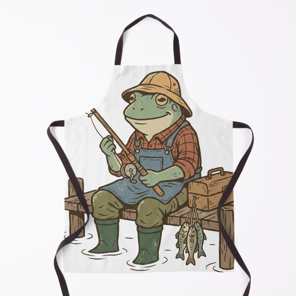 Item preview, Frog Fisherman designed and sold by pictranoosa.