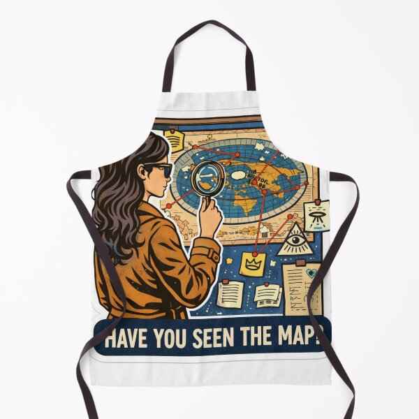 Item preview, Have You Seen the Map? Flat Earth Conspiracy Meme | Truth Seeker Retro Poster Art designed and sold by Little Truths.