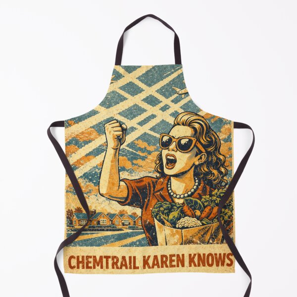 Item preview, Chemtrail Karen Knows | Funny Conspiracy Meme Retro Poster Art designed and sold by Little Truths.
