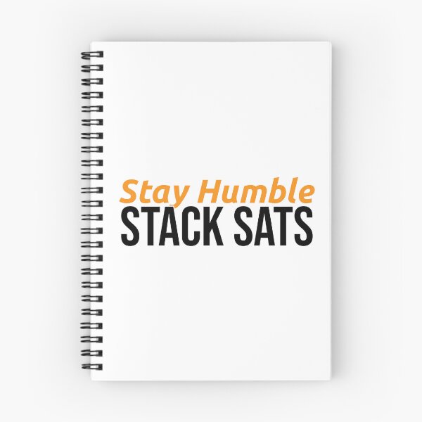 Item preview, Stay Humble Stack Sats — Bitcoin Crypto Gift designed and sold by SatoshiPress.