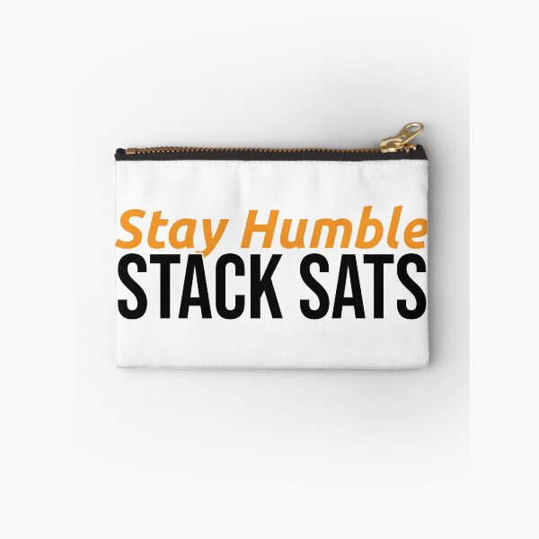 Item preview, Stay Humble Stack Sats — Bitcoin Crypto Gift designed and sold by SatoshiPress.