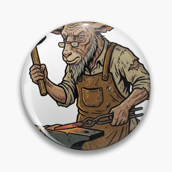 Item preview, Old-Time Goat Blacksmith designed and sold by pictranoosa.