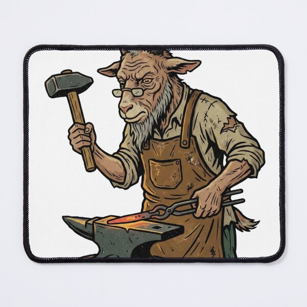 Item preview, Old-Time Goat Blacksmith designed and sold by pictranoosa.