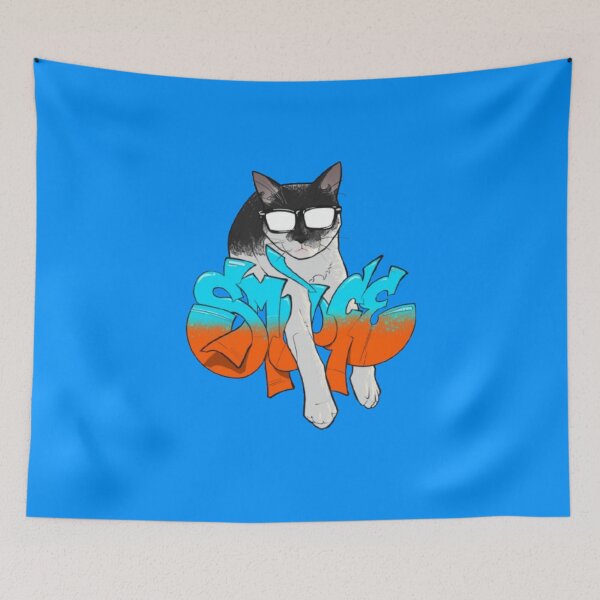 Item preview, Cute Cat Named Smudge Drawing Art designed and sold by Cat Haven & Rescue .