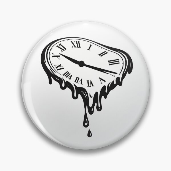 Item preview, Melting Roman Numeral Clock designed and sold by Lunarifinds .