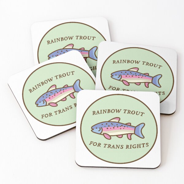 Item preview, Rainbow Trout For Trans Rights designed and sold by jwildarchives.