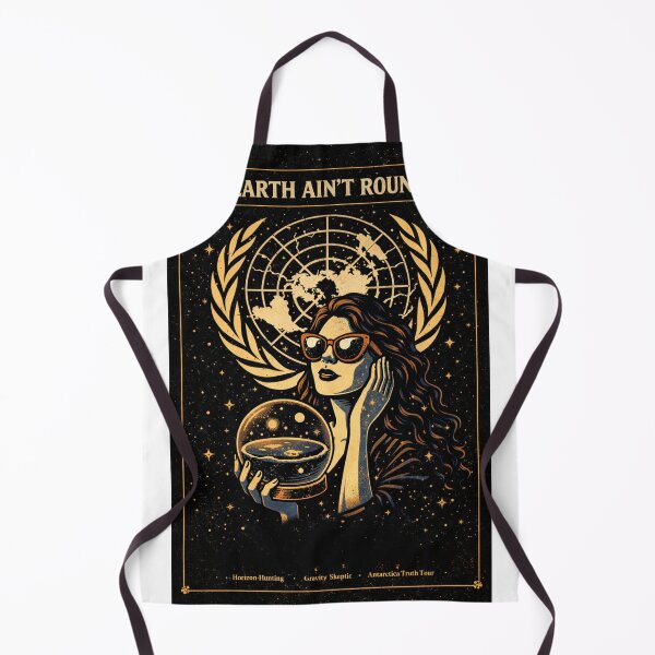 Item preview, The Earth Ain’t Round Girl | Flat Earth Meme Retro Conspiracy Poster designed and sold by Little Truths.
