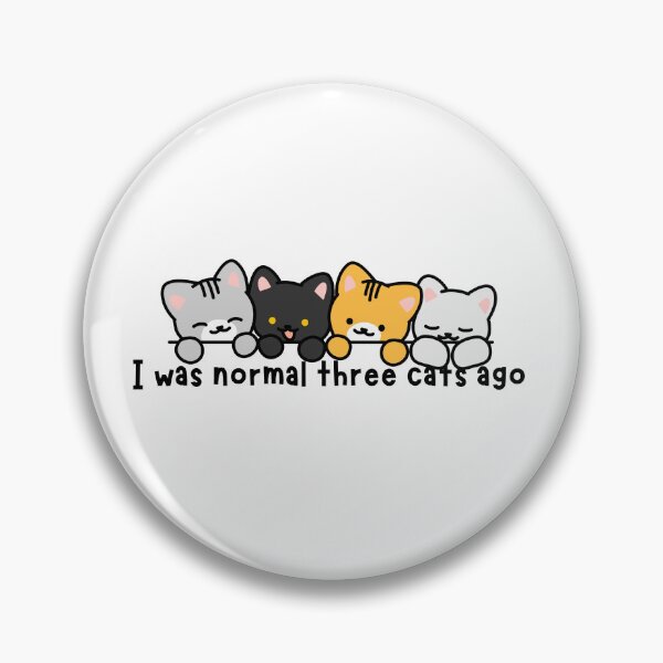Item preview, I Was Normal Three Cats Ago Funny Cat Lover Shirt designed and sold by ThePurrfectPaws.