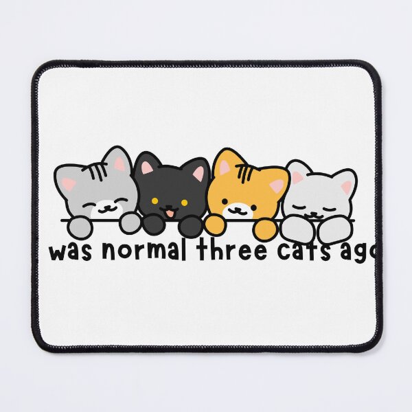 Item preview, I Was Normal Three Cats Ago Funny Cat Lover Shirt designed and sold by ThePurrfectPaws.