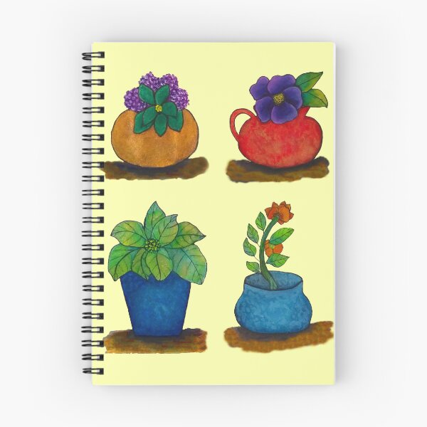 Item preview, Four Flowerpots designed and sold by Monique'sArtStudio.