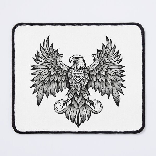 Item preview, Ornamental Eagle Line Art - 2 designed and sold by RELAX STATION.