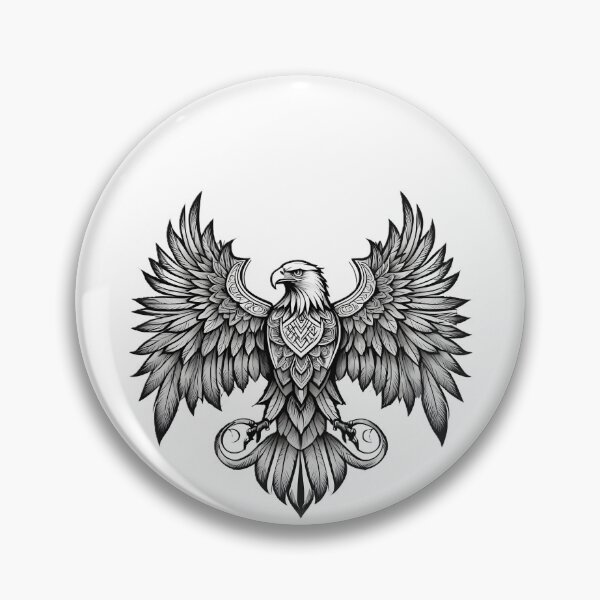 Item preview, Ornamental Eagle Line Art - 2 designed and sold by RELAX STATION.