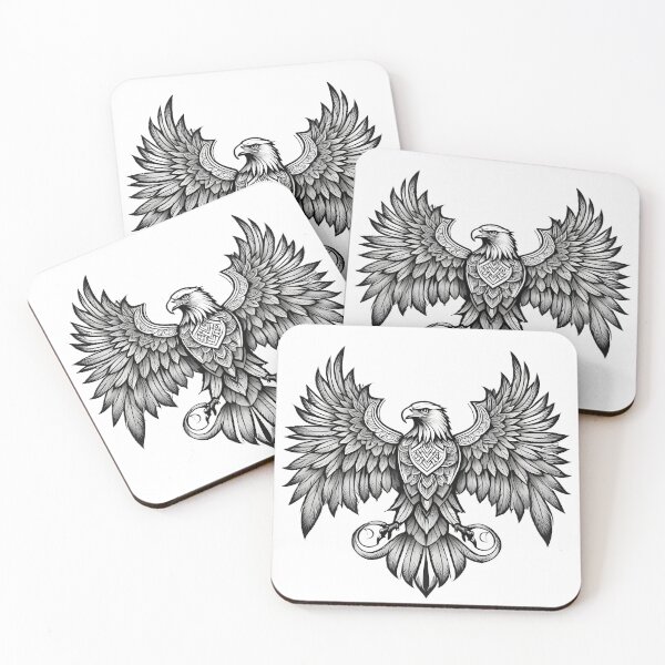 Item preview, Ornamental Eagle Line Art - 2 designed and sold by RELAX STATION.