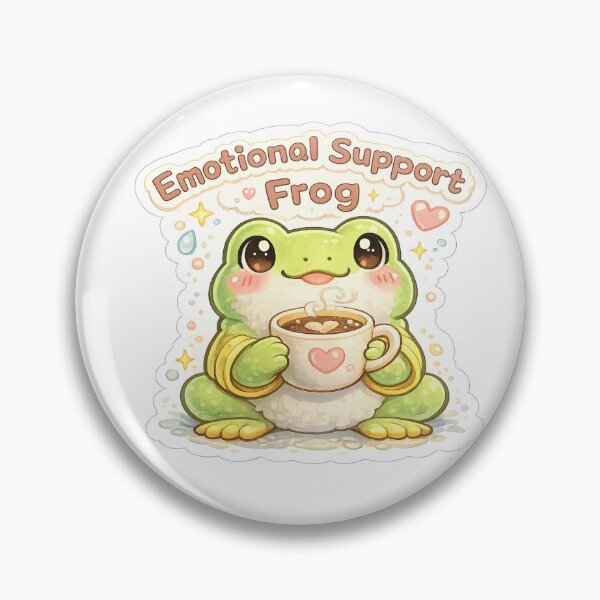 Item preview, Frog Coffee  – Kawaii Emotional Support Frog designed and sold by iLamshop.