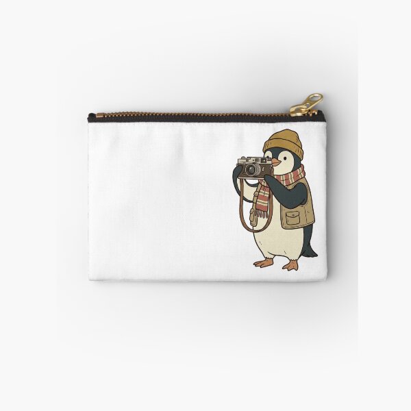 Item preview, Penguin Photographer with Film Camera designed and sold by pictranoosa.