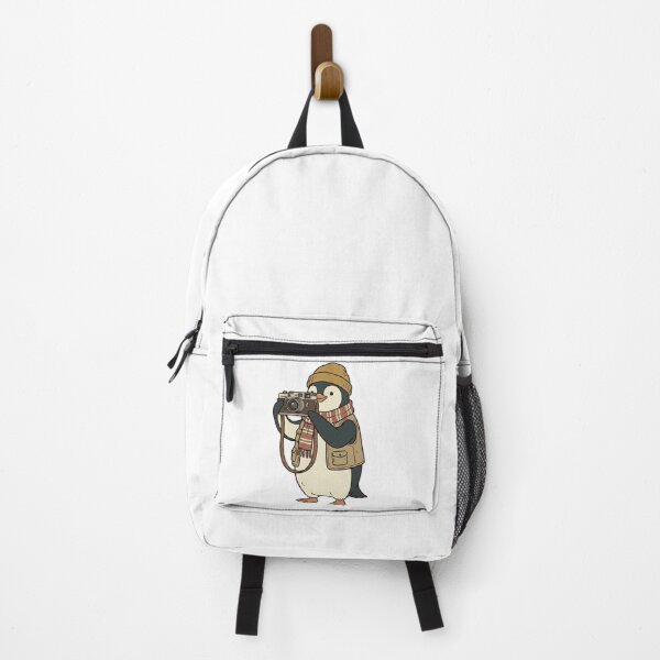 Item preview, Penguin Photographer with Film Camera designed and sold by pictranoosa.