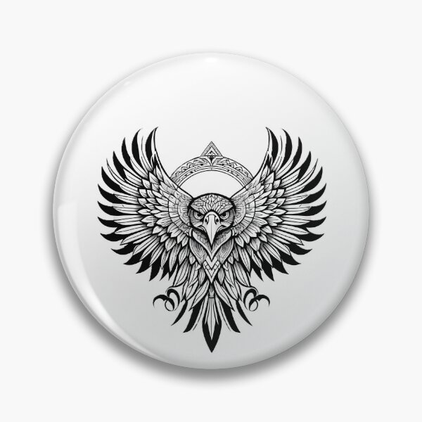 Item preview, Ornamental Eagle Line Art - 3 designed and sold by RELAX STATION.
