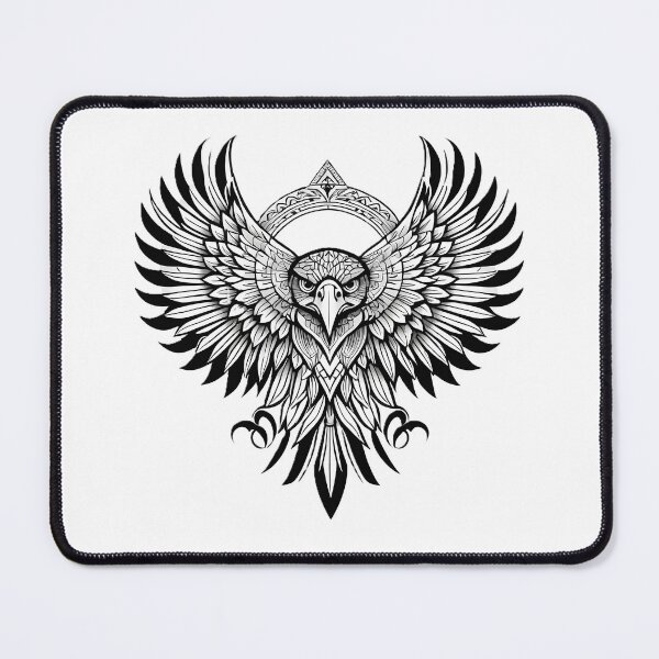 Item preview, Ornamental Eagle Line Art - 3 designed and sold by RELAX STATION.