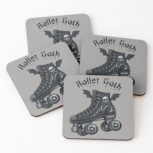 Item preview, Goth Roller Skate with Bat wings designed and sold by DarkWitch03.