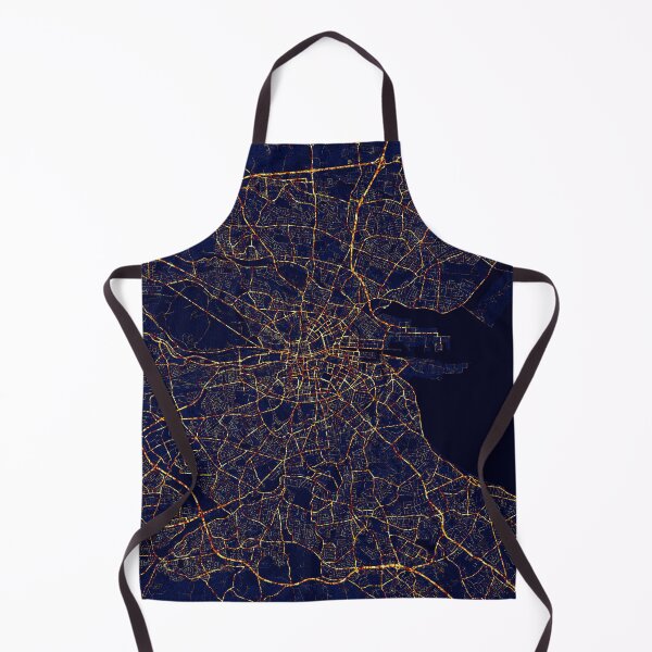 Item preview, Dublin, Ireland Map - City At Night designed and sold by deMAP.
