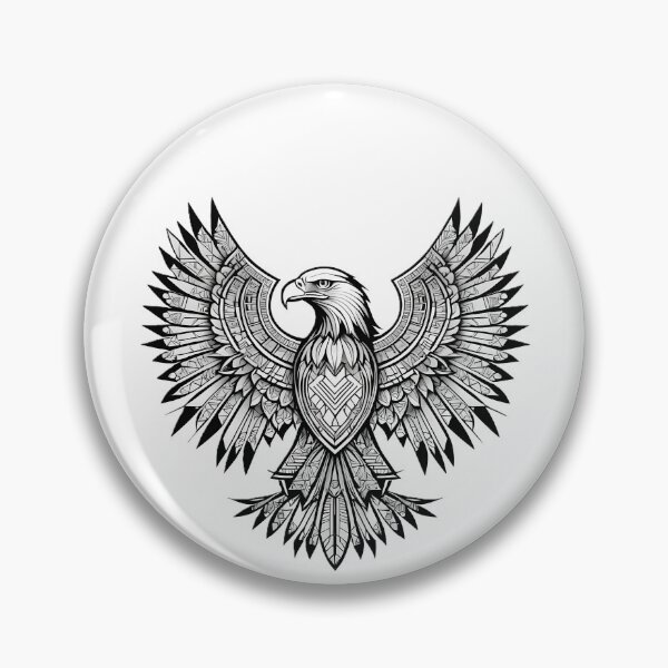 Item preview, Ornamental Eagle Line Art - 5 designed and sold by RELAX STATION.
