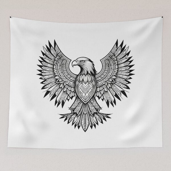 Item preview, Ornamental Eagle Line Art - 5 designed and sold by RELAX STATION.