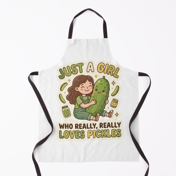 Item preview, Kawaii Just A Girl Who Really Loves Pickles Cute Aesthetic designed and sold by Wear Sculpt.