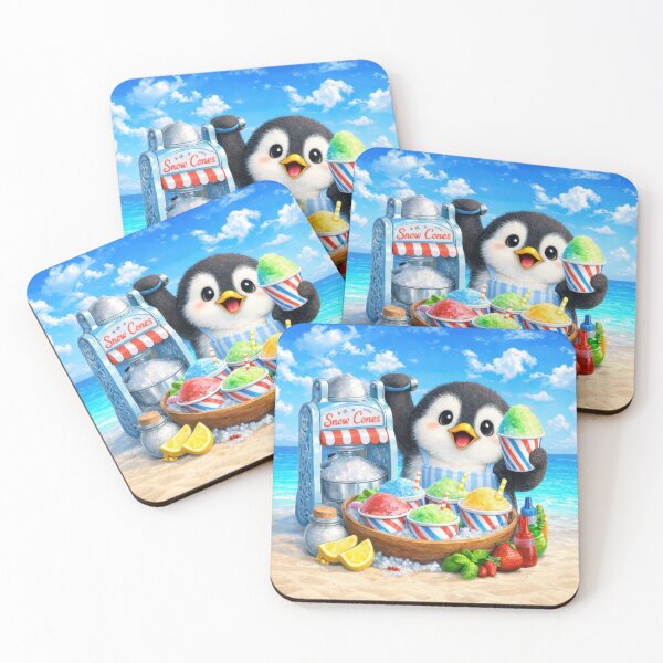 Item preview, Cute Penguin Snow Cone Stand Sticker designed and sold by jgvisualarts.