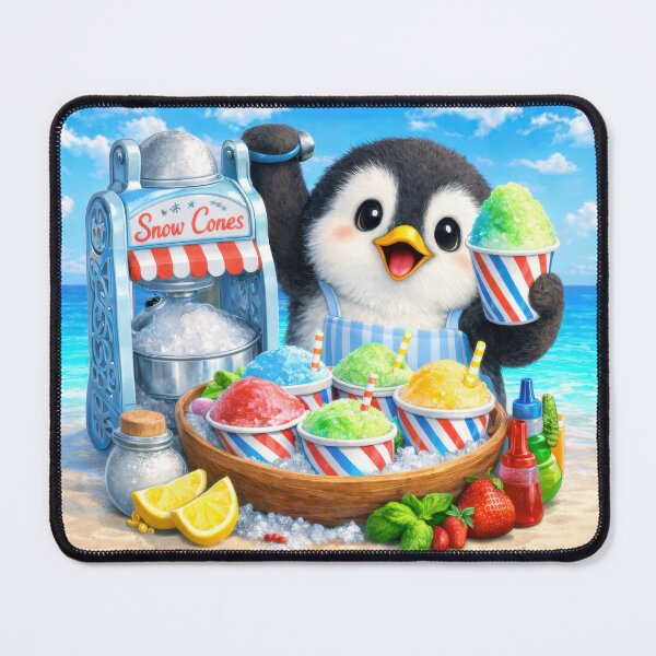Item preview, Cute Penguin Snow Cone Stand Sticker designed and sold by jgvisualarts.