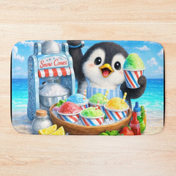 Item preview, Cute Penguin Snow Cone Stand Sticker designed and sold by jgvisualarts.