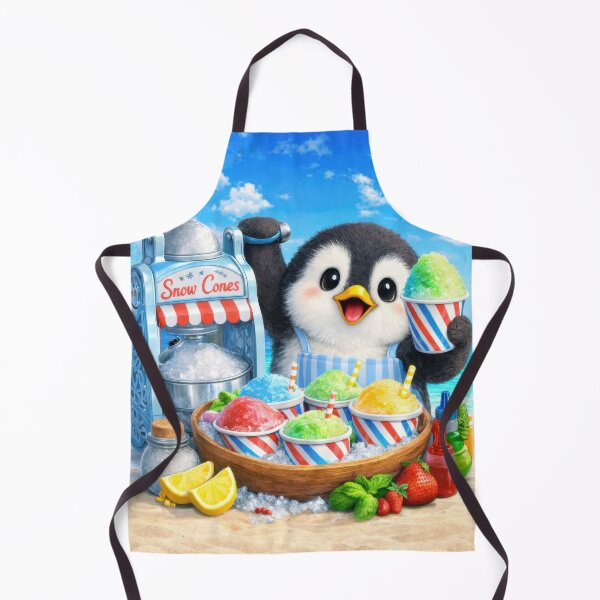 Item preview, Cute Penguin Snow Cone Stand Sticker designed and sold by jgvisualarts.