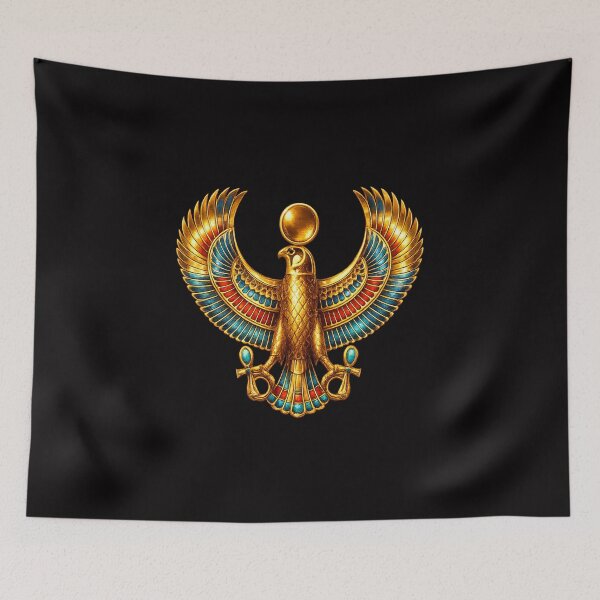 Item preview, Golden Falcon Horus – Ancient Egyptian Sun Symbol Art designed and sold by GulfSignature.