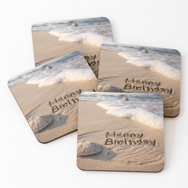 Item preview, Happy Birthday Sand Message With Seashell designed and sold by chase-thewave.