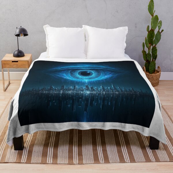 Item preview, Digital Eye Skyline Cyberpunk Surveillance designed and sold by MystArt1.