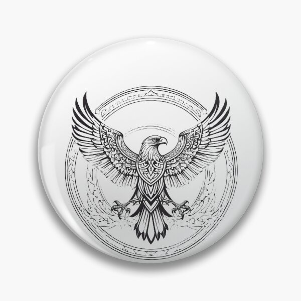 Item preview, Ornamental Eagle Line Art - 6 designed and sold by RELAX STATION.