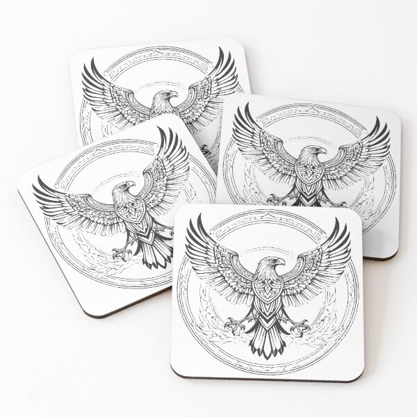 Item preview, Ornamental Eagle Line Art - 6 designed and sold by RELAX STATION.