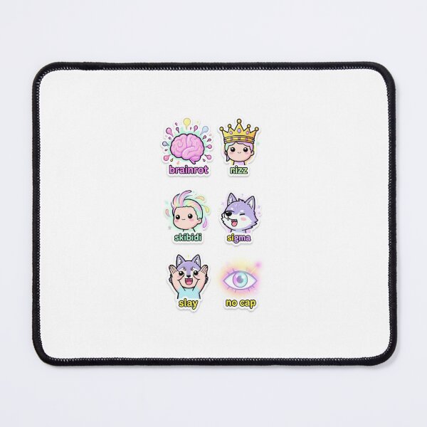 Item preview, Gen Z Slang Sticker Pack – Brainrot, Rizz, Skibidi, Sigma, Slay, No Cap Cute Kawaii Icons designed and sold by DmaarGroup.