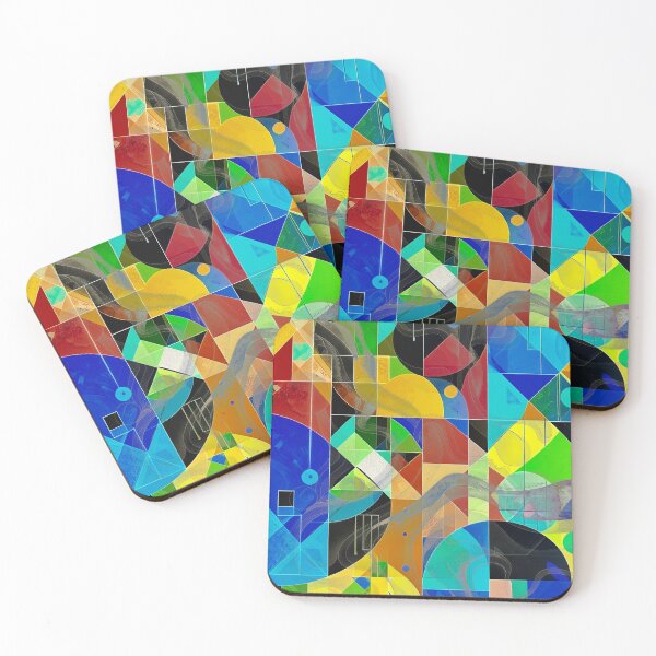 Item preview, Color Flow Mosaic – Geometric Abstract Composition designed and sold by NizuCaCi.