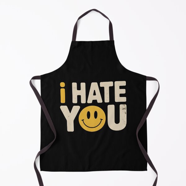 Item preview, Retro Sarcastic Smiley “I Hate You” Funny Vintage Meme Design designed and sold by Lina Caro.