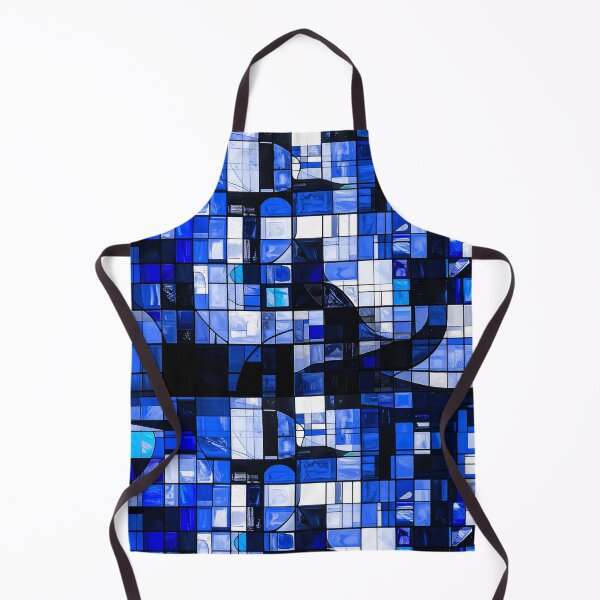 Item preview, Blue Mosaic Geometry – Modern Abstract Grid designed and sold by NizuCaCi.