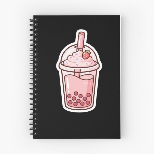 Item preview, Kawaii Strawberry Boba Milk Tea designed and sold by Hikmoi.
