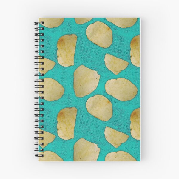 Item preview, Potato Chip seamless pattern on seafoam designed and sold by Paintbrushbetty.