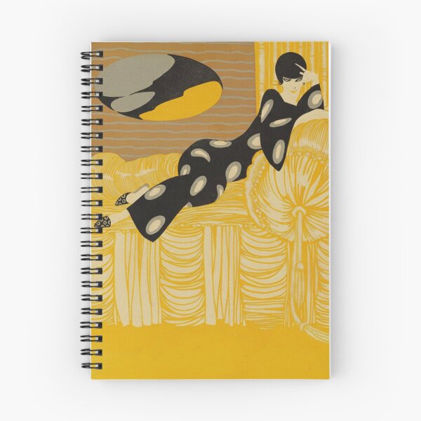 Item preview, Art Deco Fashion Illustration Reclining Flapper Woman Vintage Art Lovers designed and sold by RickE.