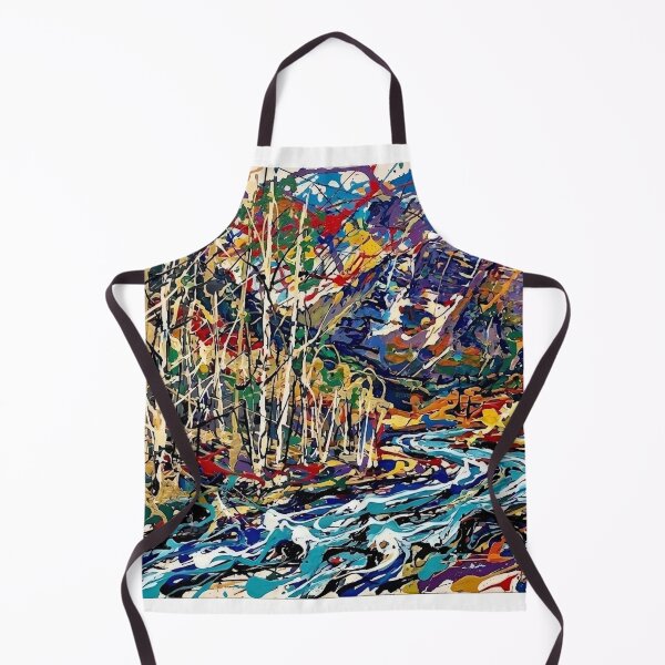Item preview, Colorful Abstract Mountain River Landscape designed and sold by Meteor Destroyer.
