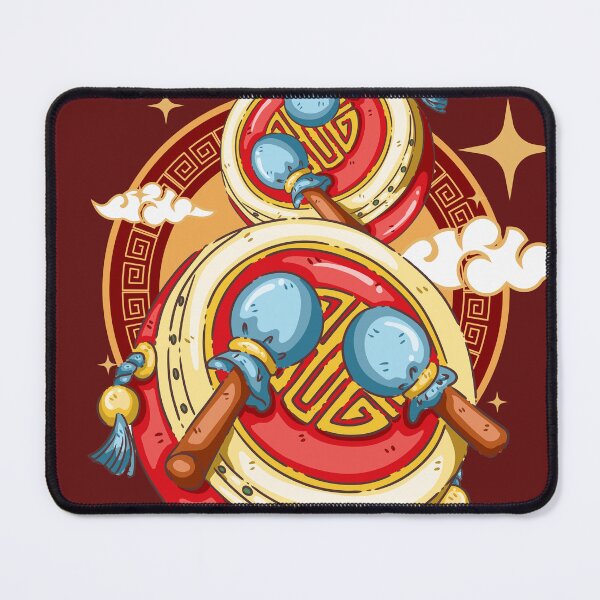 Item preview, Traditional Chinese Pellet Drum Illustration designed and sold by Snice18.
