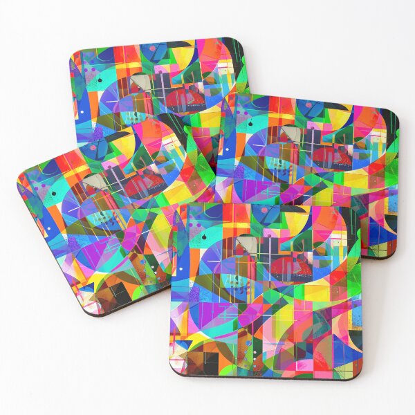 Item preview, Dynamic Color Geometry – Abstract Mosaic Structure designed and sold by NizuCaCi.