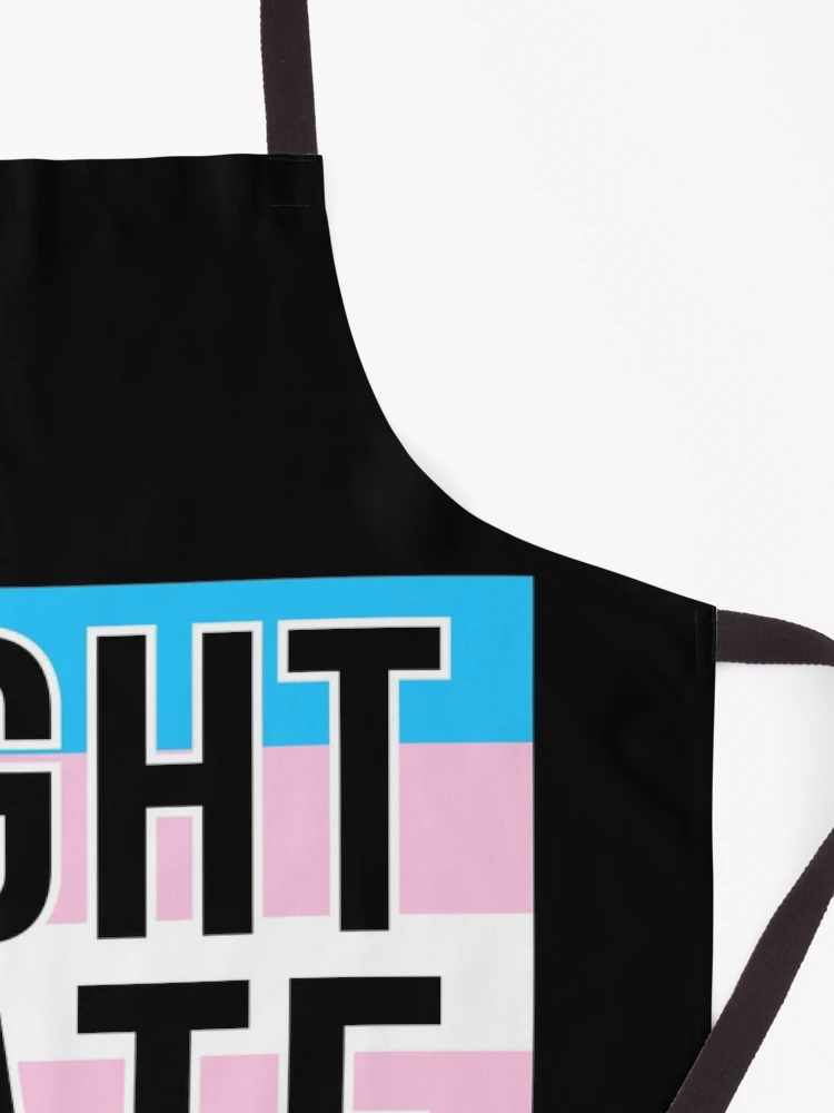 Thumbnail 3 of 6, Apron, Fight hate  designed and sold by Rachel the Artist .