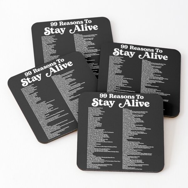 Item preview, 99 Reasons To Stay Alive Mental Health Cute Positive (BACK) designed and sold by LisaMCasares.