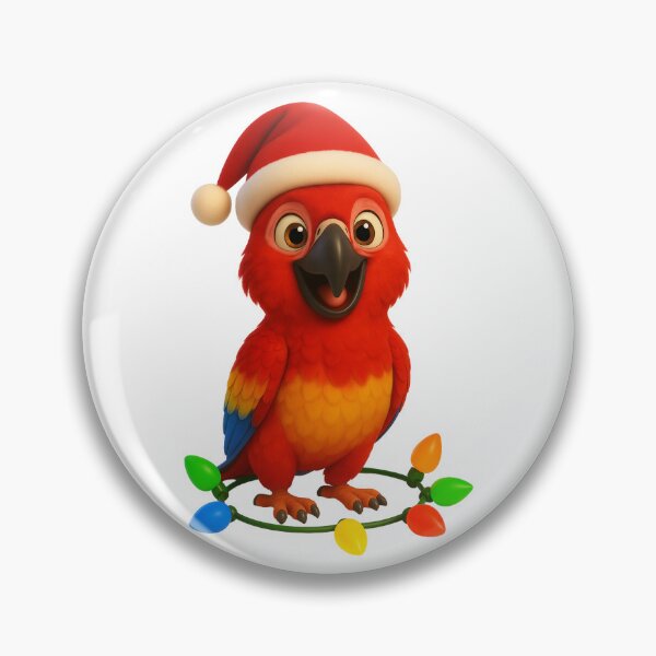 Item preview, Christmas Cuban Red Macaw designed and sold by Sillytoe.
