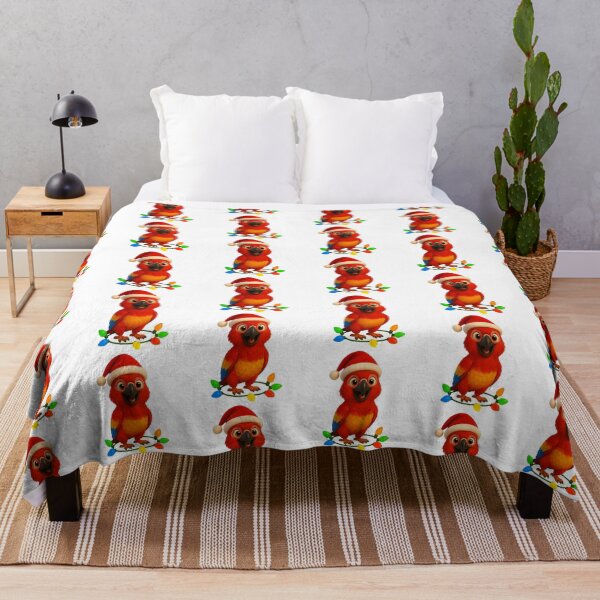Item preview, Christmas Cuban Red Macaw designed and sold by Sillytoe.